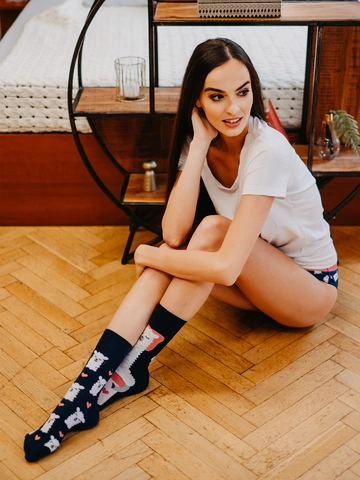 Sleva Veselé ponožky Spící lama