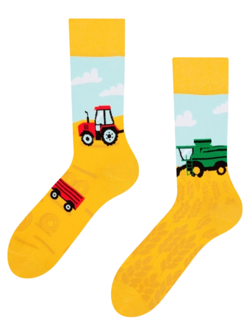 Lifestyle foto Živahne nogavice Traktor