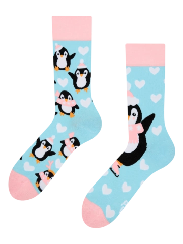 Pre dokonalý a originálny outfit Vesele čarape Pingvin na klizaljkama