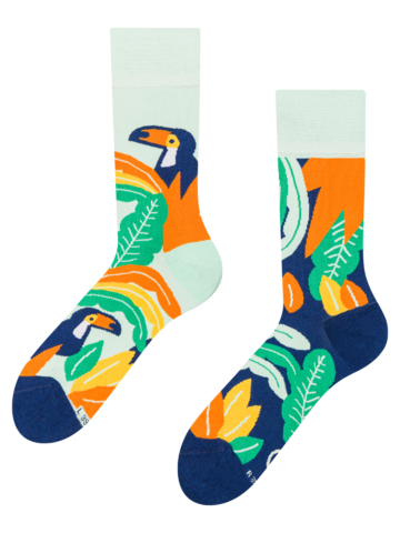 ОТСТЪПКА Весели чорапи Тукан и листа