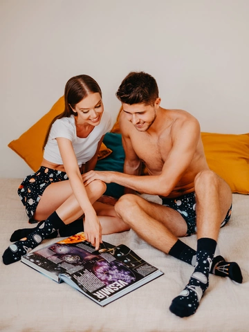 Lifestyle foto Veselé ponožky Vesmír