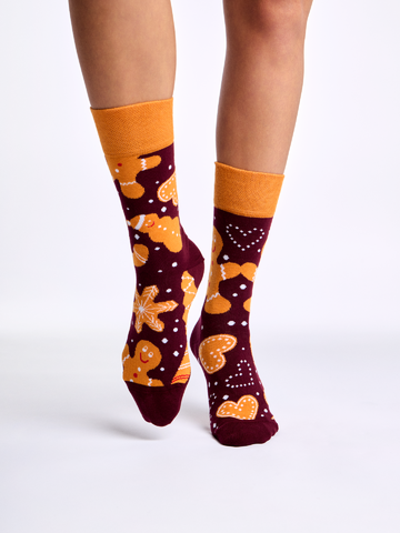 Hledáte originální a neobvyklý dárek? Obdarovaného zaručeně překvapí Veselé ponožky Vánoční perníčky