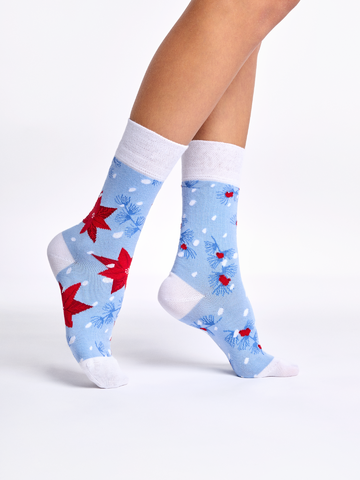 Tip na darček Весели чорапи Коледни рози и сняг