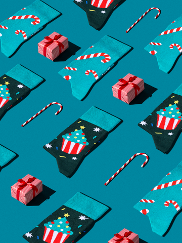 Pre dokonalý a originálny outfit Veselé ponožky Vianočné sladkosti