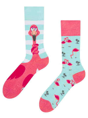 Tip na darček Весели чорапи Заплетено фламинго