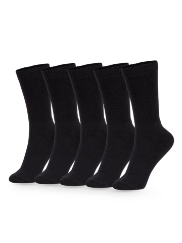 Kiárusítás Sportzokni ötös csomagolásban Fekete Klasszikus