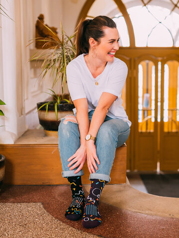 Original gift Sports Socks Retro Geometry