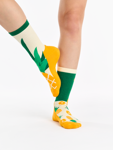 Chaussettes de sport rigolotes Ananas sucre Dedoles