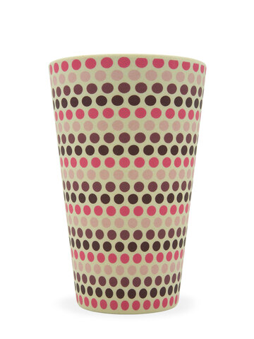 Výnimočný darček od Dedoles Bambusový ecoffee cup Ružové bodky