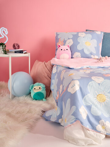 Potešte sa týmto kúskom Dedoles Весел спален комплект Сини цветя