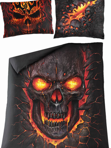 Tip na dárek Povlečení na dvoulůžko Spiral Direct Výbuch lebky