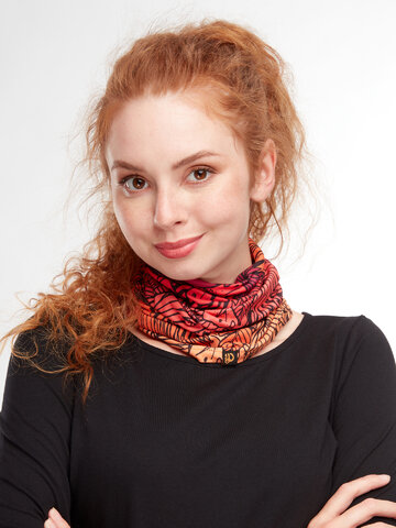 Gift idea Neck Warmer Exotic Leaves
