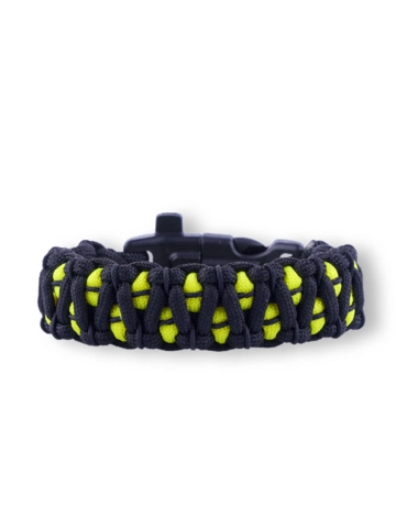 Výnimočný darček od Dedoles Bracelet en paracorde bleu, jaune et noir Chat