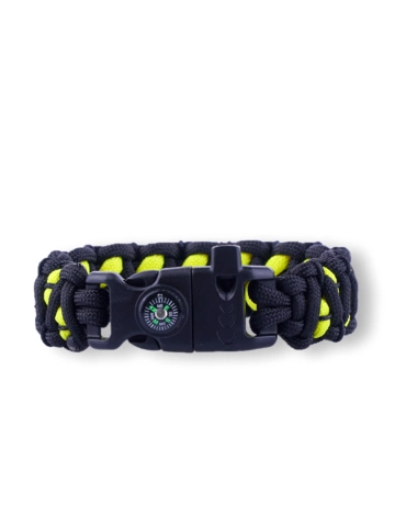 Tip na darček Bracelet en paracorde bleu, jaune et noir Chat