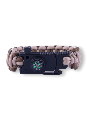 Hľadáte originálny a nezvyčajný darček? Obdarovaného zaručene prekvapí Bracelet en paracorde sableux et marron Desert