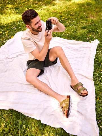 Lifestyle foto Мъжки коркови чехли Палми