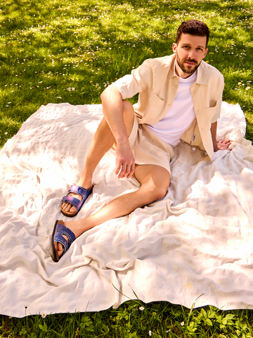 ОТСТЪПКА Мъжки коркови чехли Лодки в открито море