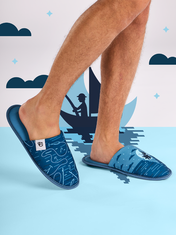 Výnimočný darček od Dedoles Весели пантофи Среднощен рибар