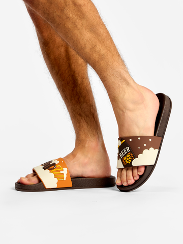 Lifestyle foto Ciabatte Buonumore Birra scura