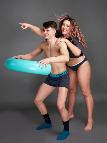 Výprodej Antracitově šedé pánské boxerky