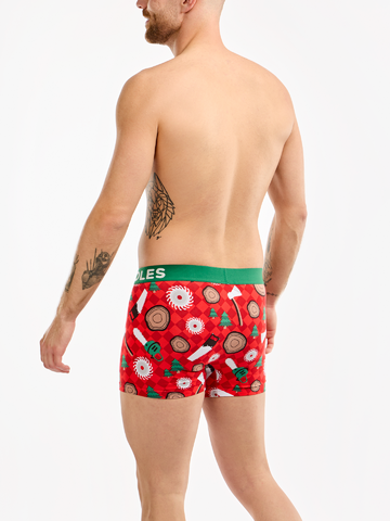 Lifestyle foto Boxer aderenti Buonumore da uomo Taglialegna