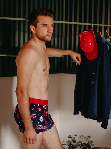 Foto Lustige Boxershorts für Männer Feuerwehrmann 