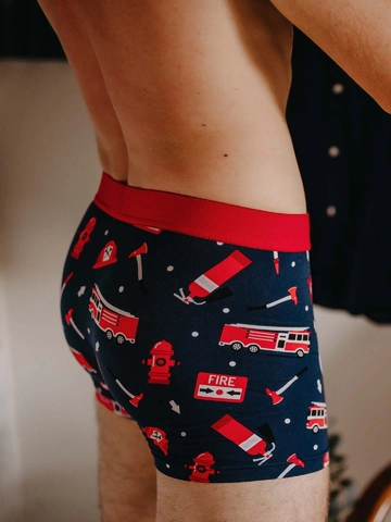 Suchen Sie ein originelles und außergewöhliches Geschenk? überrascht den Beschenkten sicher Lustige Boxershorts für Männer Feuerwehrmann