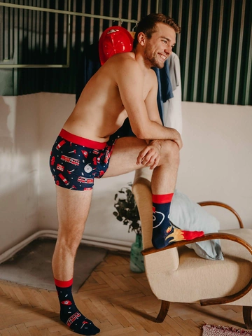 Ausverkauf Lustige Boxershorts für Männer Feuerwehrmann