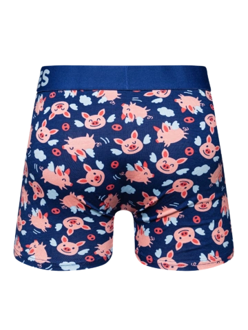 Foto Lustige Boxershorts für Männer Fliegende Schweinchen 