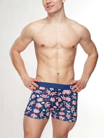 Suchen Sie ein originelles und außergewöhliches Geschenk? überrascht den Beschenkten sicher Lustige Boxershorts für Männer Fliegende Schweinchen
