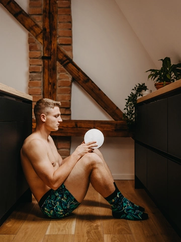 ZNIŻKA Wesołe bokserki męskie Nocna pantera