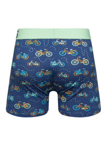 a tökéletes és egyedi ruházathoz Vidám férfi bokszeralsó Narancssárga bicikli