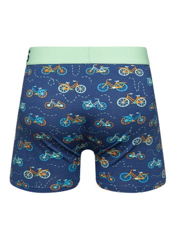 Pre dokonalý a originálny outfit Vesele muške bokserice Narančasti bicikl