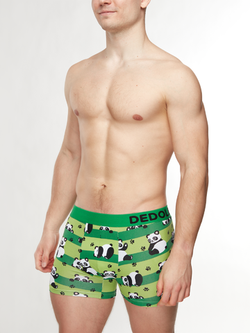 Potešte sa týmto kúskom Dedoles Men's Trunks Panda & Stripes