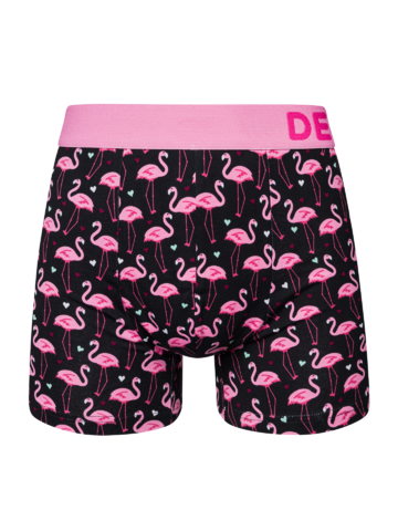 Hľadáte originálny a nezvyčajný darček? Obdarovaného zaručene prekvapí Весели мъжки боксерки Фламинго и сърца