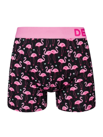 Hľadáte originálny a nezvyčajný darček? Obdarovaného zaručene prekvapí Veselé pánske boxerky Plameniaky a srdiečka