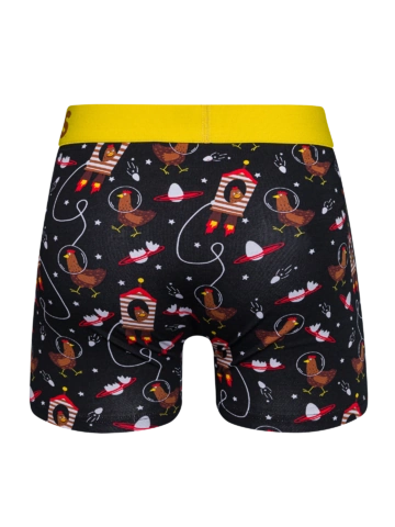 Foto Vidám férfi boxeralsó Űrhajós tyúk