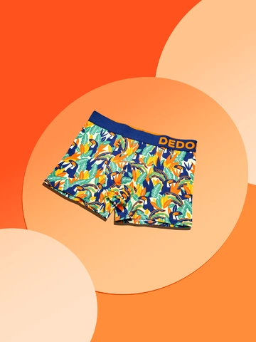 Zľava Boxer rigolo pour hommes Toucan et feuilles