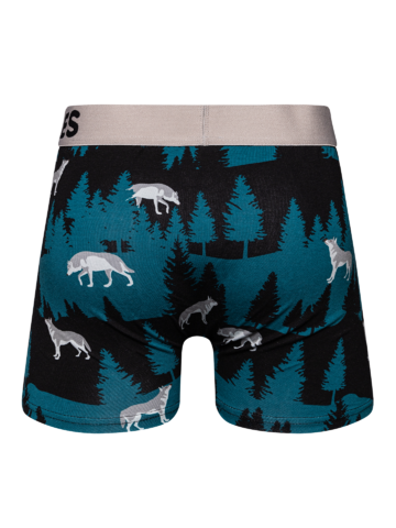 Lifestyle foto Весели мъжки боксерки Вълк и луна