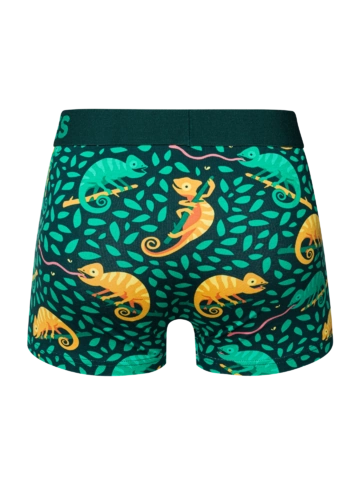Pre dokonalý a originálny outfit Skrátené pánske boxerky Chameleón na love