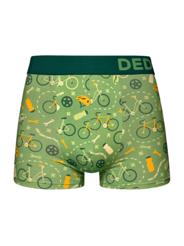 Lifestyle fotó Rövid szárú férfi bokszeralsó Kerékpározás