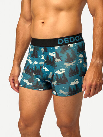 Pre dokonalý a originálny outfit Boxer aderenti corti da uomo Lupo e luna