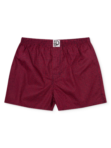 Výnimočný darček od Dedoles Caleçons à motifs bleu et rouge pour hommes