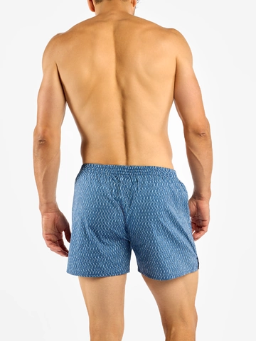 Pre dokonalý a originálny outfit Blauw en grijs heren boxershort met patroon