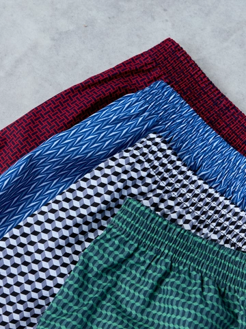 Výpredaj Caleçon pour hommes à motifs vert pastel