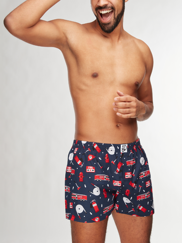 Eredeti és szokatlan ajándékot keres? a megajándékozottat garantáltan meglepi Vidám férfi alsónadrág Tűzoltó