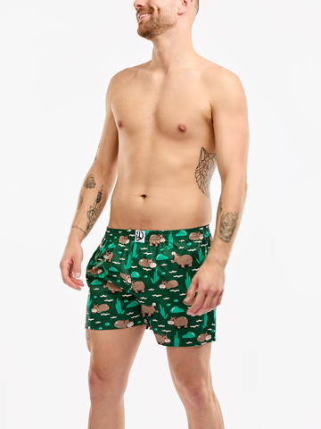Original gift Men's Boxer Shorts Swimming Hippo