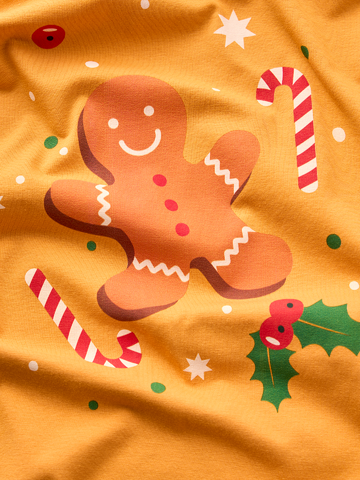 Rabatt Lustiger Pyjama für Männer Lebkuchen & Süßigkeiten