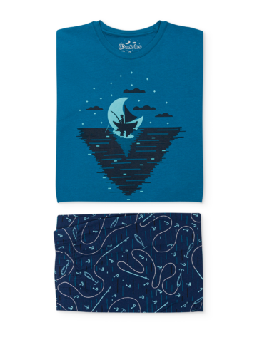 Hľadáte originálny a nezvyčajný darček? Obdarovaného zaručene prekvapí Весела мъжка пижама Среднощен рибар