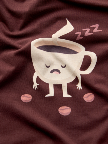 für ein vollkommenes und originelles Outfit Lustiger Pyjama für Männer Schläfriger Kaffee